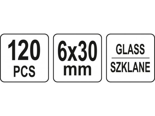 YATO Üveg biztosíték készlet 120 részes