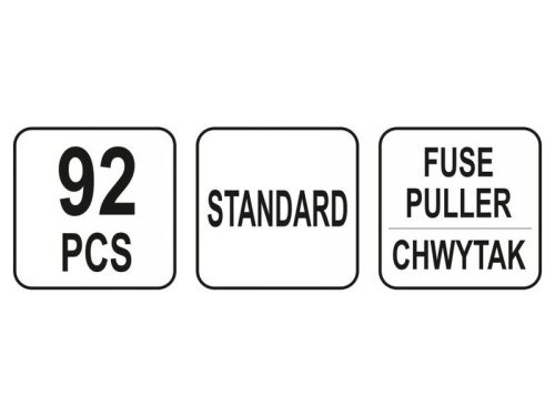 YATO Biztosíték készlet 92 részes általános