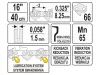 YATO Láncfűrész lánc 16" 0,325" 1,5 mm 66 szem
