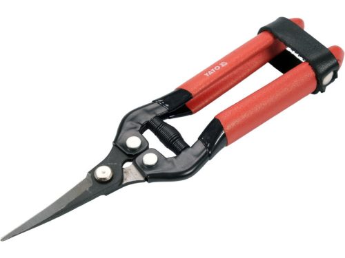 YATO Metszőolló 180 mm (hajlított) gyümölcsszedésre, virágvágásra