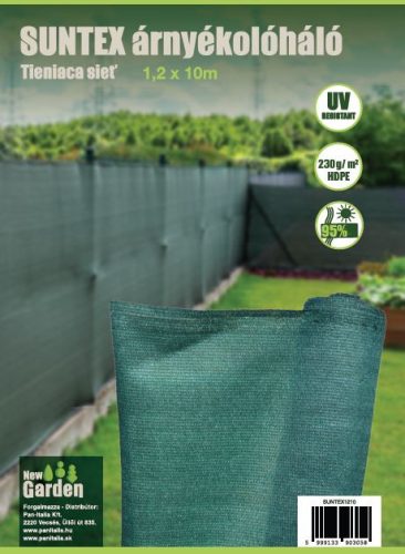 SUNTEX ÁRNYÉKOLÓHÁLÓ 1,2*10 M 230GR/M2