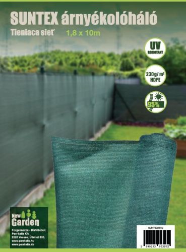 SUNTEX ÁRNYÉKOLÓHÁLÓ 1,8*10 M 230GR/M2