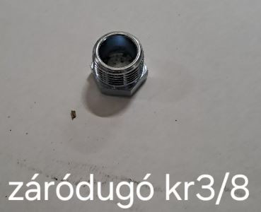 ZÁRÓDUGÓ KR3/8˝ KRÓM KÜLSŐ MENETES 3/8˝