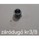 ZÁRÓDUGÓ KR3/8˝ KRÓM KÜLSŐ MENETES 3/8˝