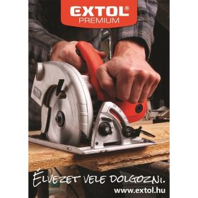   plakát, Extol Premium, körfűrész, A2, Ingyenesen igényelhető!