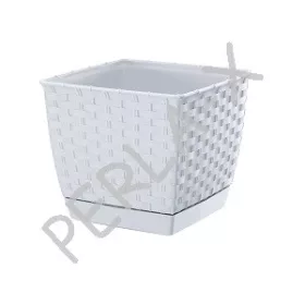 Kaspó rattan 165mm (fehér) DRLK165