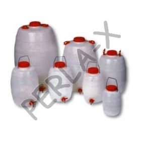 Műanyag demizson csappal 50l