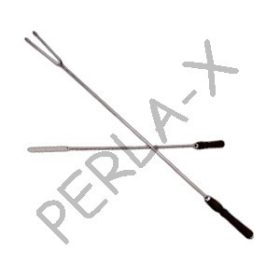 Nyárs 90 cm, VILLÁS rozsdamentes acél