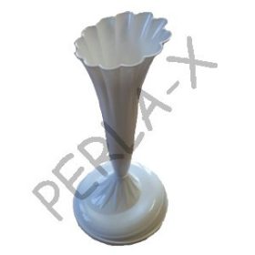 Talpas virágtartó váza (fehér)