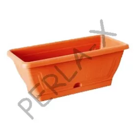   Virágláda tálcával 40cm 6l-es (IPE) TERRACOTTA (10 db/cs)