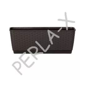 Balkonláda rattan TARTÓVAL (szürke) DRL400PW