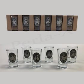 Pohárszett 0,4cl - ón cimkés