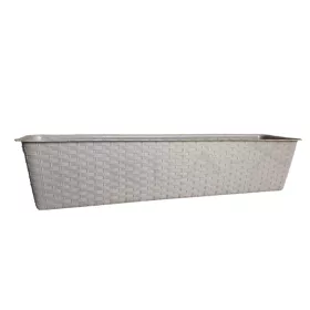   Balkonláda rattan, alátéttel ISR600P, 60 cm, MOKKA (10 db/csomag)