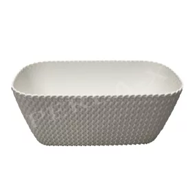 Balkonláda fonott, DSPC300, 30 cm, FEHÉR (5 db/csomag)