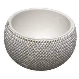 Virágtál, betét+akasztó, 37 cm DKSP370WS FONOTT FEHÉR