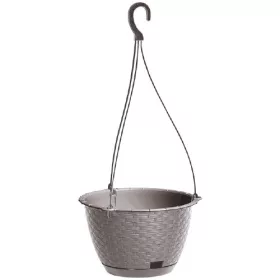 Kaspó akasztós RATTAN DRLW215 MOKKA