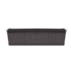   Balkonláda rattan,alátéttel ISR500P, 50 cm SÖTÉTBARNA (10 db/csomag)