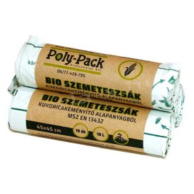   Kukoricakeményítő alapú PLA Szemetes  zsák 450x450x0,018 (10 db/tekercs, 10 literes)