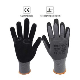 Kesztyű szemcsés nitril habbal mártott TOP 29476S 11-es