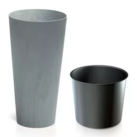Beton hatású henger magas virágváza (38 cm) DTUS200E