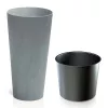 Beton hatású henger magas virágváza (57 cm) DTUS300E