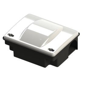   Kompakt patkány etetődoboz magasított tetővel ÁTLÁTSZÓ (23 x 18,2 x 10,3 cm) MUPLA904ITCI