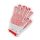 Kesztyű kötött pöttyös piros/ fehér 8-as TOP COPE4