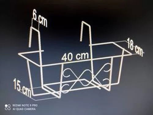 Balkonláda tartó komplett 40cm-es ládához