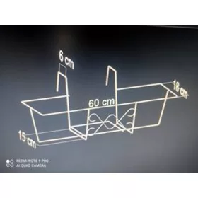 Balkonláda tartó komplett 60cm-es ládához