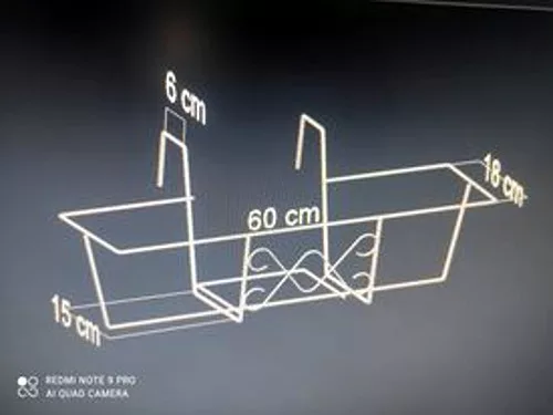 Balkonláda tartó komplett 60cm-es ládához