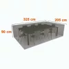 Kültéri bútortakaró COVERTOP aszt+8szék 325x205xh.90cm bronz 90gr   (2013600)