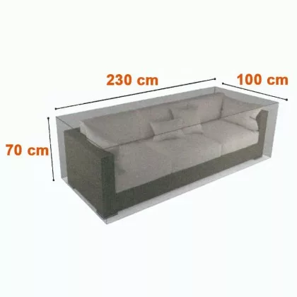 Kültéri bútortakaró COVERTOP kanapé 230x10xh.70cm bronz  90gr   (2013611)