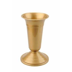 Virágváza temetői 30cm ARANY beton nehezékkel