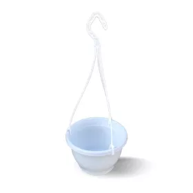   Kaspó akasztóval Jacinta 25cm Fehér - 5 L - KOMPLETT - AKASZTÓVAL
