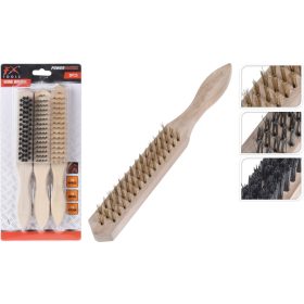 Drótkefe szett 21cm 3darabos fanyelű (CR1000540)