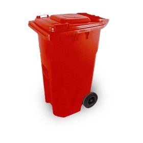 Háztartási kuka 240 L PIROS kerekes 14742