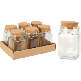   Háztartási üveg parafadugóval 250ml szögletes bőszájú (695000120)