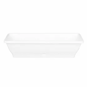 Virágláda tálcával 60cm 11l (IPE) FEHÉR (10 db/cs)