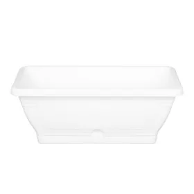 Virágláda tálcával 80cm 16l (IPE) FEHÉR (10 db/cs)