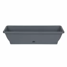 Virágláda tálcával 60cm 11l (IPE) ANTRACIT (10 db/cs)