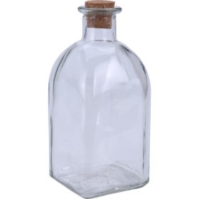   Üveg 280ml-es szögletes parafadugóval kínáló dobozban (695000020)