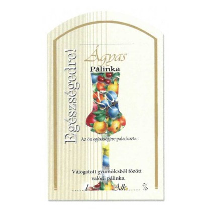 Íves Pálinkás címke - ÁGYAS (10db/cs)