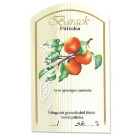 Íves Pálinkás címke - BARACK (10db/cs)
