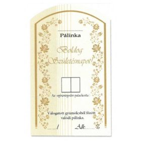Íves Pálinkás címke - BOLDOG SZÜLETÉSNAPOT (10db/cs)