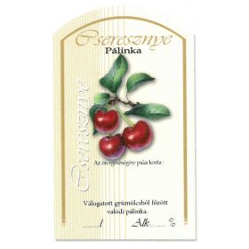 Íves Pálinkás címke - CSERESZNYE (10db/cs)