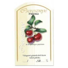 Íves Pálinkás címke - CSERESZNYE (10db/cs)