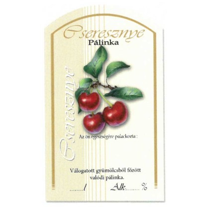 Íves Pálinkás címke - CSERESZNYE (10db/cs)