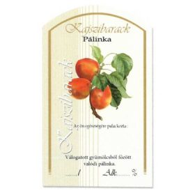 Íves Pálinkás címke - KAJSZIBARACK (10db/cs)