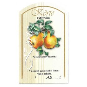 Íves Pálinkás címke - KÖRTE (10db/cs)