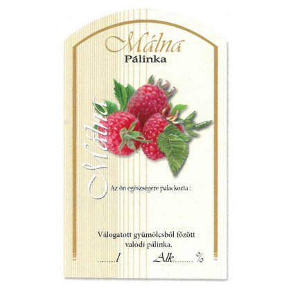 Íves Pálinkás címke - MÁLNA (10db/cs)